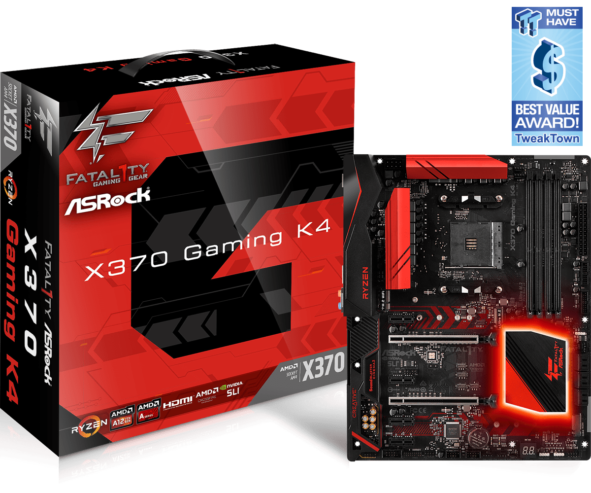 Asrock Fatal1ty X370 Gaming K4 - Motherboard Specifications On
